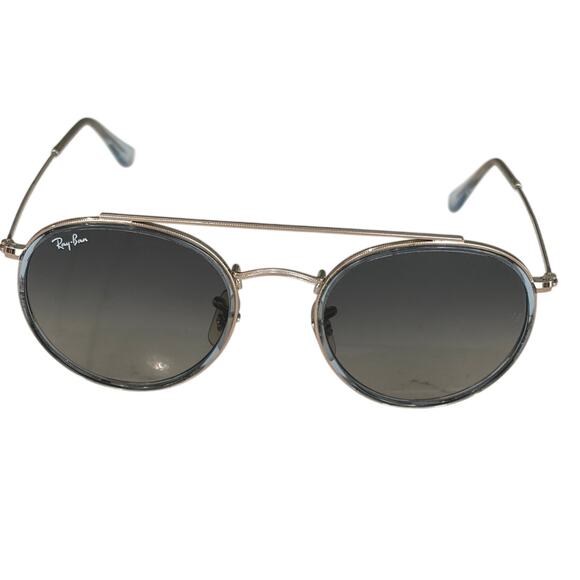 Ray Ban Aviator metal double bridge round sunglasses RB3647N streetwear main image 7